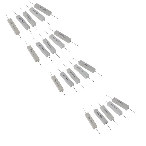 20Pzs 10W Vatios 15 Ohmios 5% Resistencia del Cemento Ceramico Bobinada