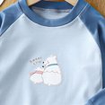 thumbnail image 4 of TOWED22 Little Boys Girls Pajamas Sets Baby Cotton 2 Piece Toddler Fall Winter Clothes Kids Pjs Sleepwear 3 6 9 12 18 24 Months 2 3 4 5 6 7 8 9 Years(Blue,5-6 Y), 4 of 4