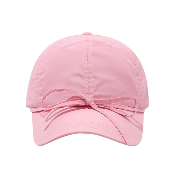 Wensltd Baseball Hat for Women Outdoor Fashion Soft Top Summer Sun Protection Sporty Style Unisex Black Pink