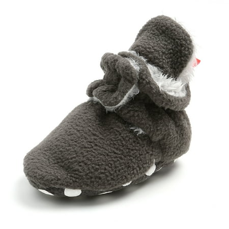 

SENDKEEL Newborn Baby Girls Snow Winter Boots Infant Toddler Soft Sole Anti-Slip Winter Warm Crib Booties Shoes