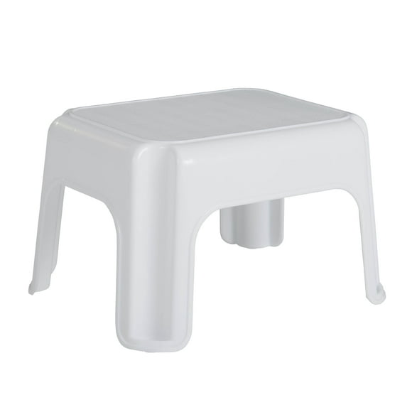 Rubbermaid Plastic Step Stool, Small, White