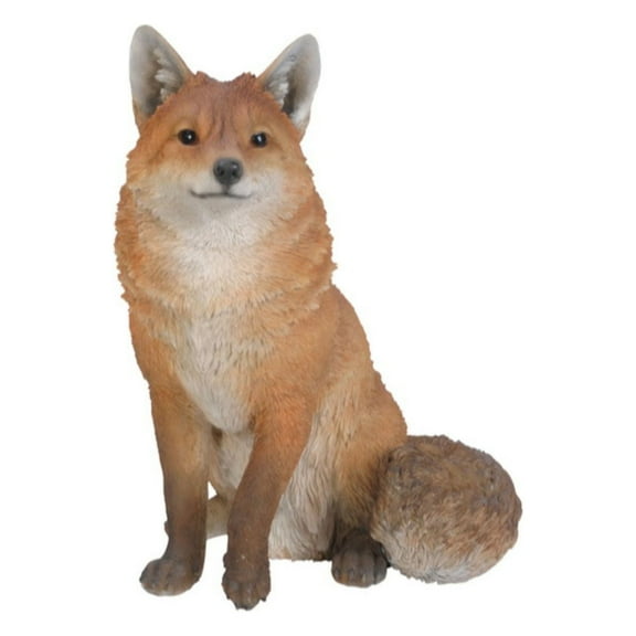 Hi-Line Gifts 19.25" Sitting Adult Fox Outdoor Garden Statue