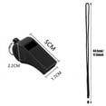 thumbnail image 4 of Black Whistle, 12 Packs Plastic Sports Whistles with Lanyard, Loud Crisp Sound Whistle Ideal for Coaches, Referees, and Officials, 4 of 8