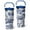 Blue-7, variant on 30oz Boho Style Stainless Steel Tumbler with Top Handle,Farmhouse Vintage Travel Coffee Mug Flip Straw Cup,Gifts for Women Girls Men Adults(grey)
