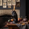 thumbnail image 6 of FeiBiQiuBi Gothic Black Owl Candle Holder Statue, Resin Owl Candlestick Holder, Halloween Gothic Tabletop Decor for Home Dining Table & Party, 6 of 8
