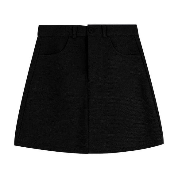 Jupe en Laine Anti-Exposition Couleur Café pour Femmes Automne Taille Haute Jupe Moulante Noire Courte...