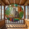 thumbnail image 3 of ViciArt Tabby Cat Glass Suncatcher – UV Printed Window Hanging, Cat Lover Decor, Houseplant & Bookshelf Design, 3 of 4