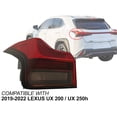 thumbnail image 6 of APA Replacement LED Tail Light Rear Lamp for 2019 2020 2021 2022 UX 200  UX 250h Mounts on Body Driver Left Side 8156176313 LX2804144, 6 of 6