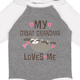 thumbnail image 4 of Inktastic My Great Grandma Loves Me Girls Long Sleeve Baby Bodysuit, 4 of 5