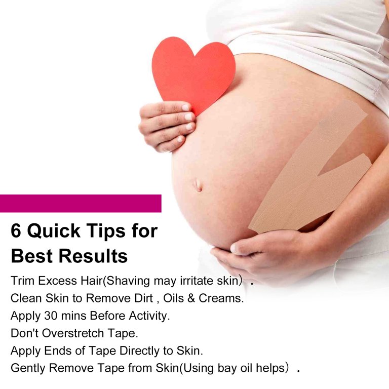 AGETITY Pregnancy Tape, Maternity Belly Support Tape, Pregnancy Belt for  Women- 2 Rolls