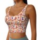 thumbnail image 2 of Balery Corgi Head with Floal Sujetadores deportivos con espalda cruzada para mujer, acolchados, sin costuras, de alto impacto, ideales para yoga, gimnasio, entrenamiento y fitness.-Large, 2 of 8