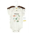 Hudson Baby Cotton Bodysuits, Dinosaur Adventures 3Pack, 1824 Months