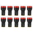 thumbnail image 3 of Led Power Indicator Light Power Indicator Light Power Signal Light Semiconductor Energy Saving Lamp 10Pcs BERM LED Power Indicator Light PC Flame Retardant Shell 22mm Diameter 110V, 3 of 8