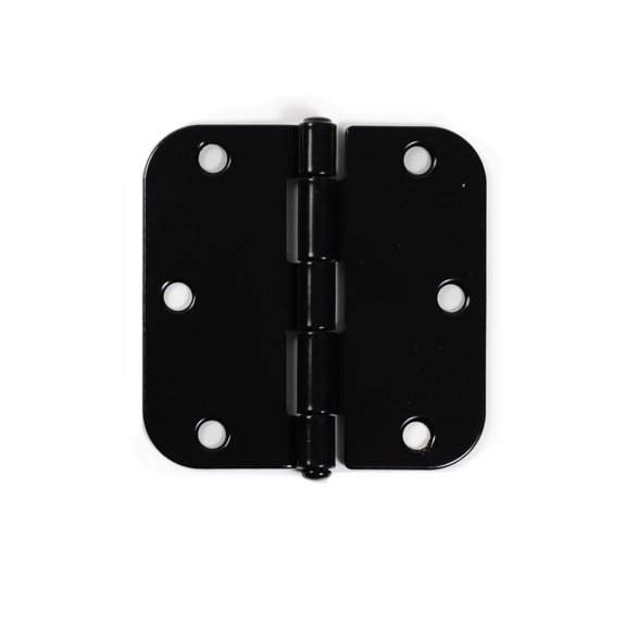 3-1/2" x 3-1/2" Rounded Butt Hinges, 6-Pack