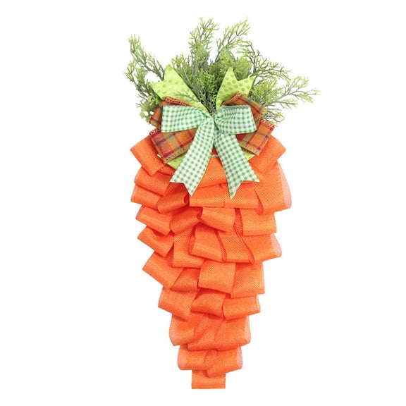 Easter Carrot Wreath Spring Wreath Tutuviw 11.8 x 22in Fall Wreath Front Door Decoration Wreath Artificial Wreath for DIY Floral Crafts & Holiday Home Decorations