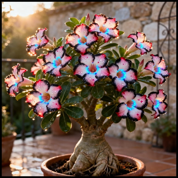 Desert Rose, Low Maintenance - Easy Grow - Ideal for Beds Borders, Plant Pots & Planters