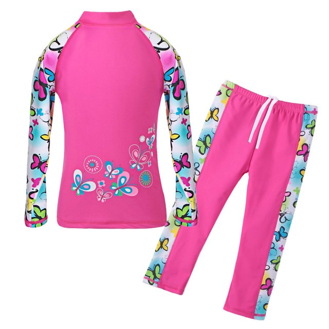 Traje de baño TFJH E Butterflyss UPF 50+ UV 8-9 y 10A para niñas