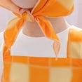 thumbnail image 4 of gdxvjhbj Robes pour Tout-Petits Filles Robe à Volants Imprimée et de Couleur Unie Ligne A Évasée Évasée Ceinturée Robe Décontractée de Fête avec Fermeture Éclair 6 9 Mois (Jaune,6-9 Months), 4 of 8