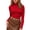 A6-Red, variant on MOYIKO Mock Turtleneck for Women Long Sleeve Fitted Shirts Tight Tops Tees