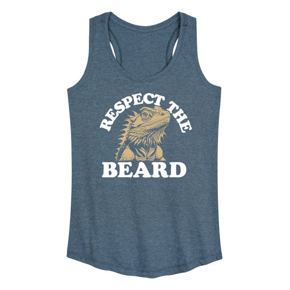 Instant Message - Respect The Beard - Women's Racerback Tank Top