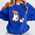 thumbnail image 4 of WEAIXIMIUNG Chandails en Molleton pour Femmes Coupe Ample Automne Imprimé Col Rond Pull Décontracté Manches Longues Blouse Ample, 4 of 4