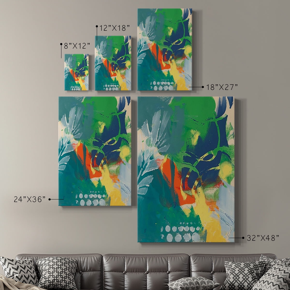 Tropical Graphics II Premium Gallery Wrapped Canvas - Ready to Hang