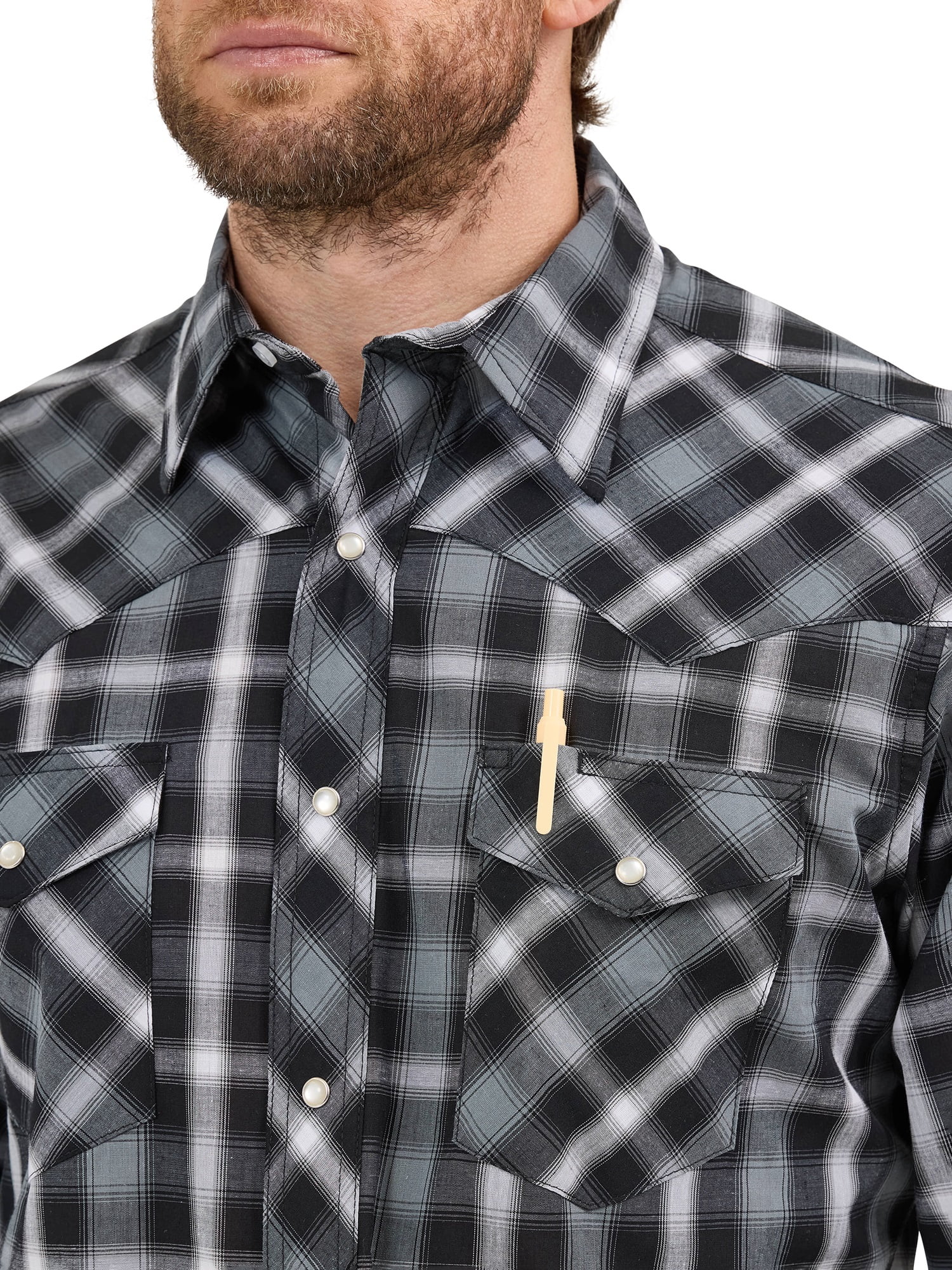 Wrangler Mens Longsleeve Western Shirt