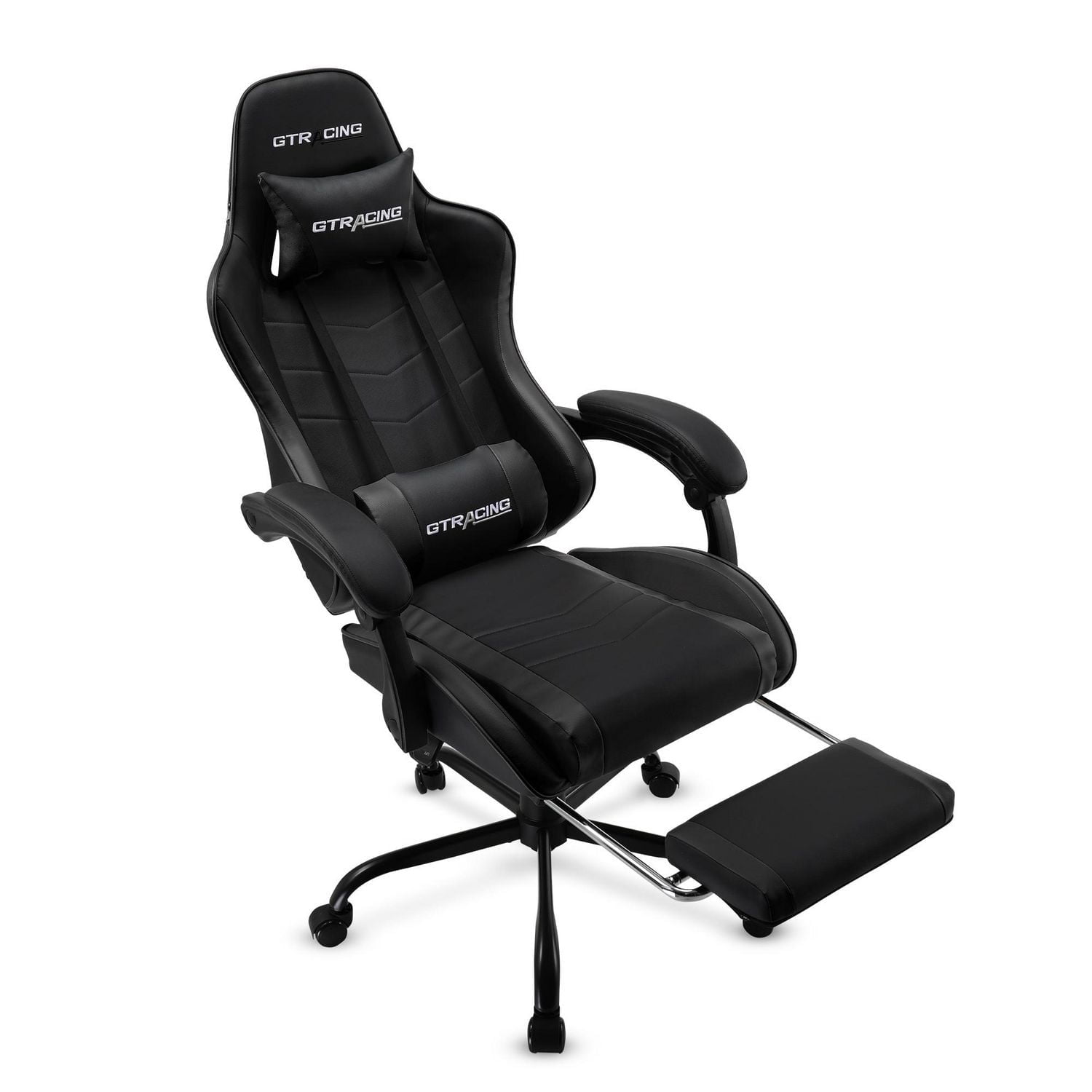 Chaise de jeu ergonomique GTRACING GTWD-200 avec coussins réglables et repose-pieds
