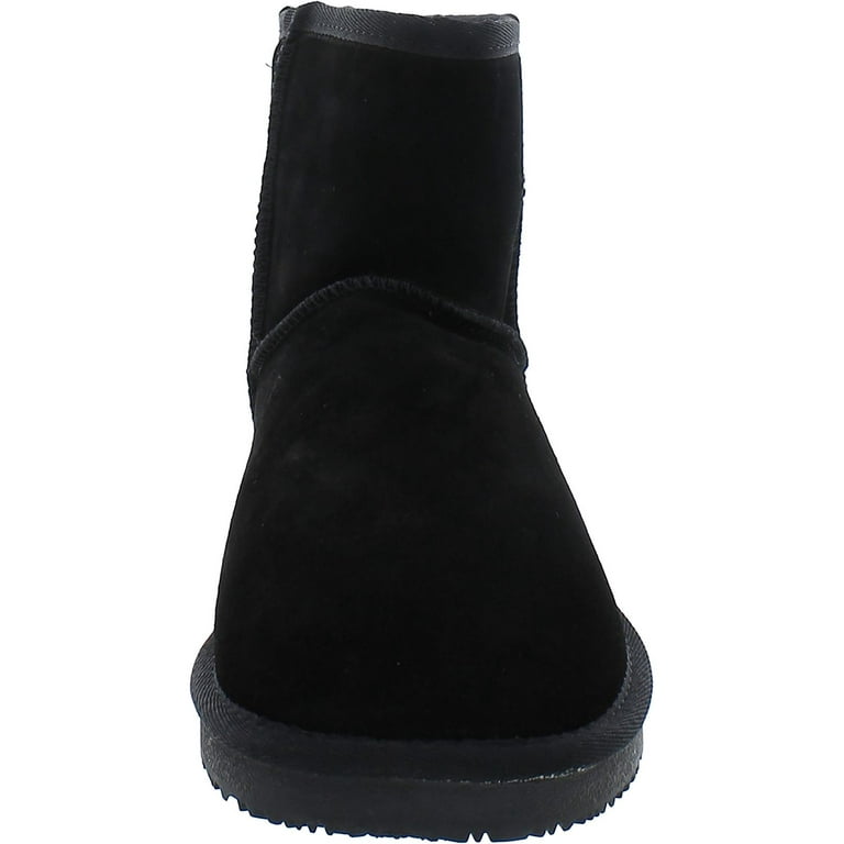 Gooce Thimble Womens Suede Fur Lined Ankle Boots Black EU 39