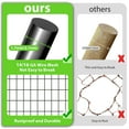 thumbnail image 4 of 14GA Black Chicken Wire Fence Rolls Mesh Size 2"X3"48in(H)X 100ft(L)Heavy Duty Metal Garden Fence, 4 of 8