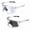 Gray + Blue, variant on UV400 Photochromic Polarized Safety Glasses, Impact Resistant PC Lens Transition Sunglasses for Sports & Work, Clear Frame Lightweight Sports Sunglasses for Outdoor Activities & Daily Wear