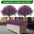 thumbnail image 3 of 20 Bundles Artificial Flowers for Outdoor UV Resistant Fake Plants, Faux Flowers for Indoor Outside Plastic Greenery Shrubs for Garden Porch Window Box Home Farmhouse Décor (Mix Colors), 3 of 4