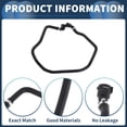thumbnail image 4 of Manguera del radiador Unique Bargains No.17127535528 para BMW X3 2018-2019 para BMW X4 2019 Goma Negra 1 Pc Tubería de refrigerante del cabezal del cilindro Buen sellado, 4 of 7