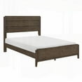 thumbnail image 4 of King Size Solid Rubberwood Platform Bed with Dark Walnut Finish for Bedroom, 4 of 10