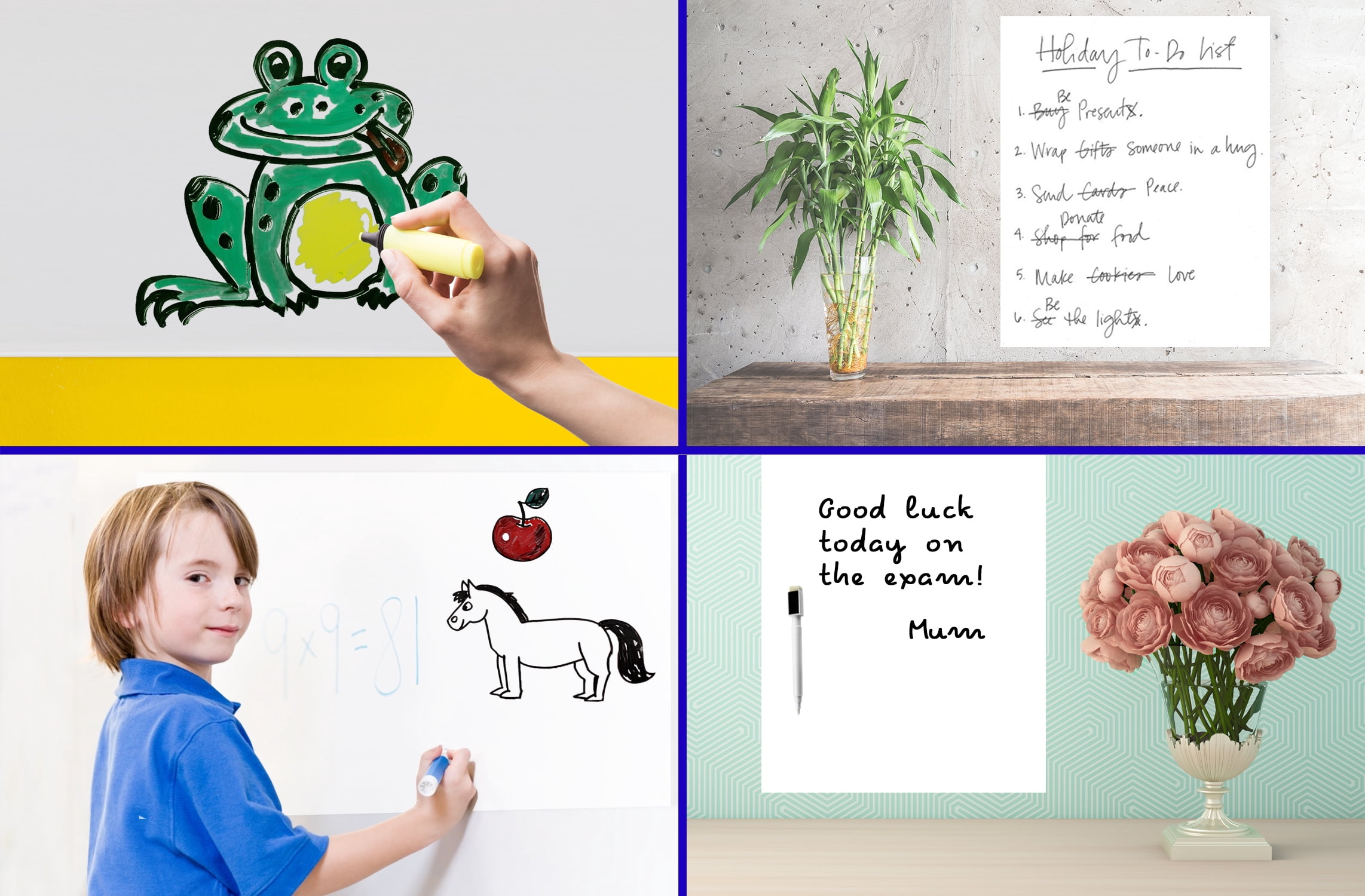 Flexible Magnets Magnetic Whiteboard with Adhesive Back