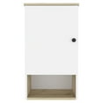 thumbnail image 6 of Light Oak and White 1-Shelf Medicine Cabinet,White Particle Board Furniture Primary Living Space Cabinets, 6 of 16