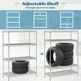 thumbnail image 2 of WYGMAV 4-Tier Adjustable Steel Storage Shelf Unit, 36W x 14D x 54H", 2 of 7