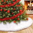 thumbnail image 1 of Falda de árbol de Navidad AWLGAK lujosa piel sintética blanca 36 pulgadas, 1 of 7