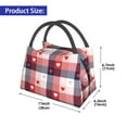 thumbnail image 2 of Honeii Heart Plaid Print Cooler Bag Insulated, Large Leakproof Soft Sided Portable Cooler Bag,Lunch Box Lunch Bag, 2 of 6
