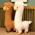 thumbnail image 3 of Stuffed Plush Animals Furry Plush Llama Alpaca Plush Toy Stuffed Soft Long Plush Lifelike Alpaca Sheep Hug Throw Animals Nap Sleeping R231110, 3 of 6