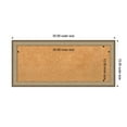 thumbnail image 3 of Amanti Art Natural Cork Board Framed Elegant Brushed Bronze Narrow Bulletin Board 33 in. x 15 in., 3 of 7
