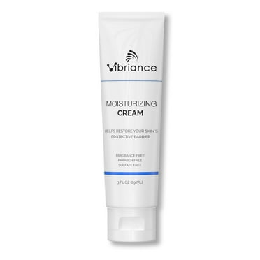 Vibriance Moisturizing Face Cream, 3 Fl Oz - Nourishing and Non-Greasy with Plant-Based Ingredients - Softening, Ultra-Hydrating, Fast-Absorbing Facial Moisturizer Cream for All Skin Types