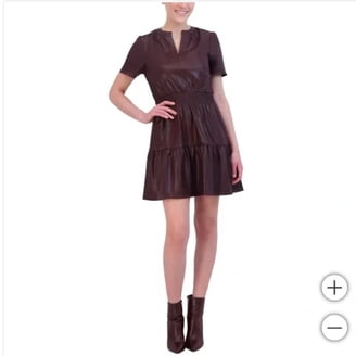 MSK Womens Green Ruffled Long Sleeve Keyhole Above The Knee Shift Dress L -  Walmart.com