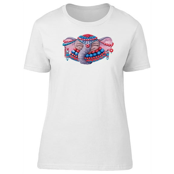 African Elephant With Ornates Tee Women's -Image by Shutterstock