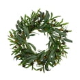 thumbnail image 3 of Guirnalda Artificial para Entrada con Olivo Magnolias Falsas Hojas de Seda Verde Duradera PP Recomendada para Puerta Principal Interior Exterior, 3 of 9