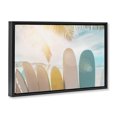 thumbnail image 4 of Stupell Industries Sunny Beach Surfboards Sports Photography Black Floater Framed Canvas Art Print Wall Art, 25 x 17, 4 of 10