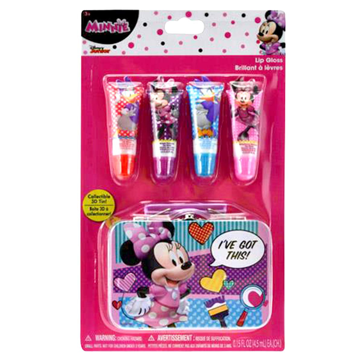 Beauty Accessories - Minnie Mouse - Lip Gloss w/3D Tin New 383236 ...