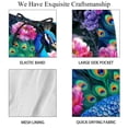 thumbnail image 4 of luoweisi Men's Beach Shorts Quick Dry Swim Trunks with Mesh Lining Peacock S, 4 of 5
