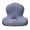 Gray, variant on Macaron Color L-Shaped Integrated Ergonomic Seat Cushion Memory Foam Orthopedic Pad with Coccyx Hollow & Lumbar Support Seat Back Pad for Office Desk Chair Car Truck Drivers Long Sitting