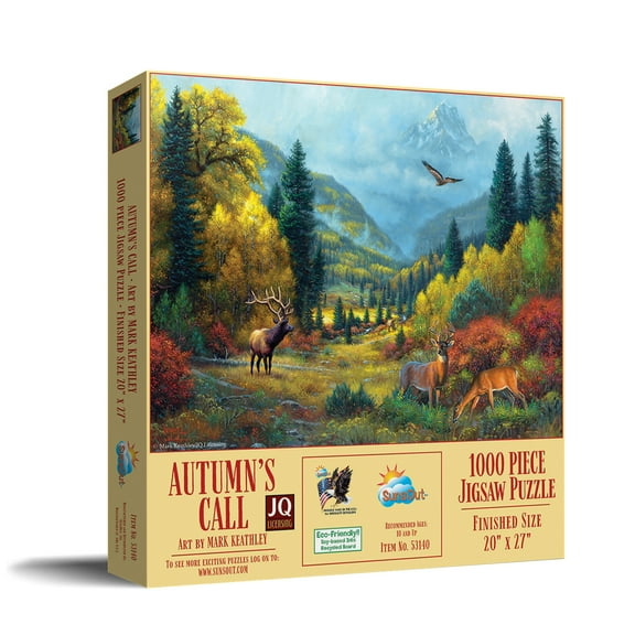 SUNSOUT INC - Autumn Calls - 1000 pc Jigsaw Puzzle by Artist: Mark keathley - Finished Size 20" x 27" - MPN# 53140